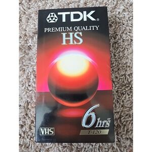TDK T-120HS High Standard VHS Video Tape Sealed Lot Of 6